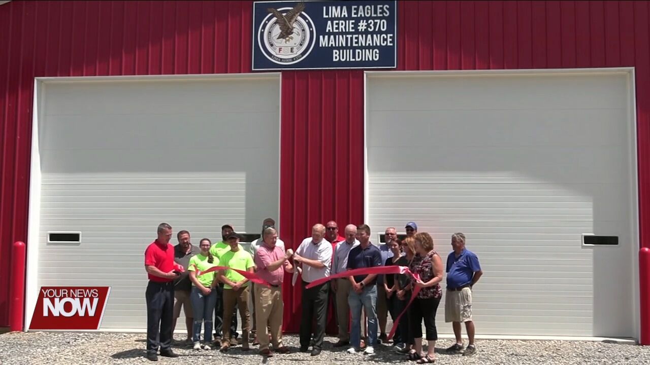 Allen Co. Fairgrounds gets new maintenance building thanks to state funding and donation from Lima Eagles